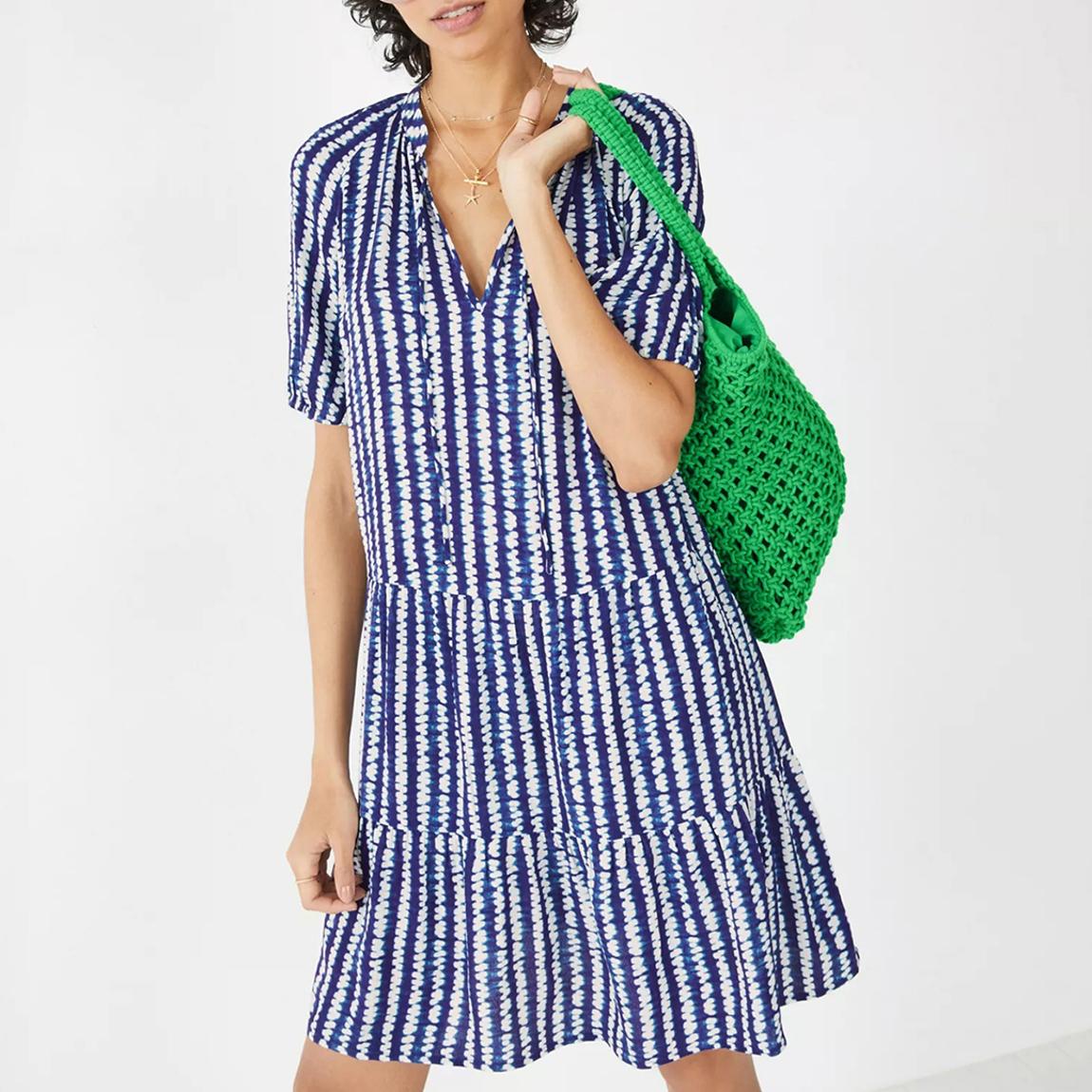 Navy Kailey Stripe Mini Dress main product photo