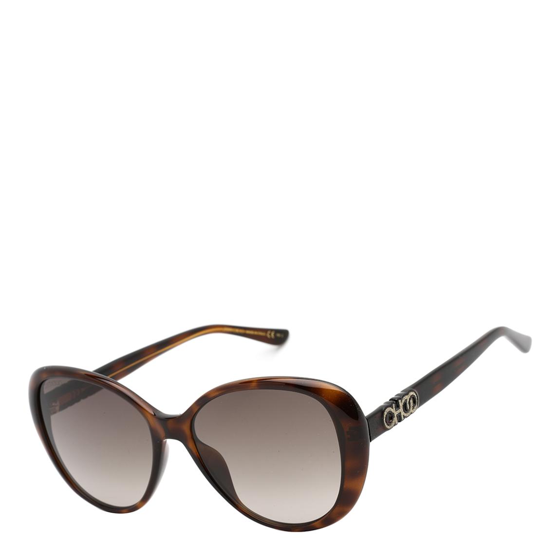 Women′s Havana Brown Jimmy Choo Sunglasses 57mm main product photo