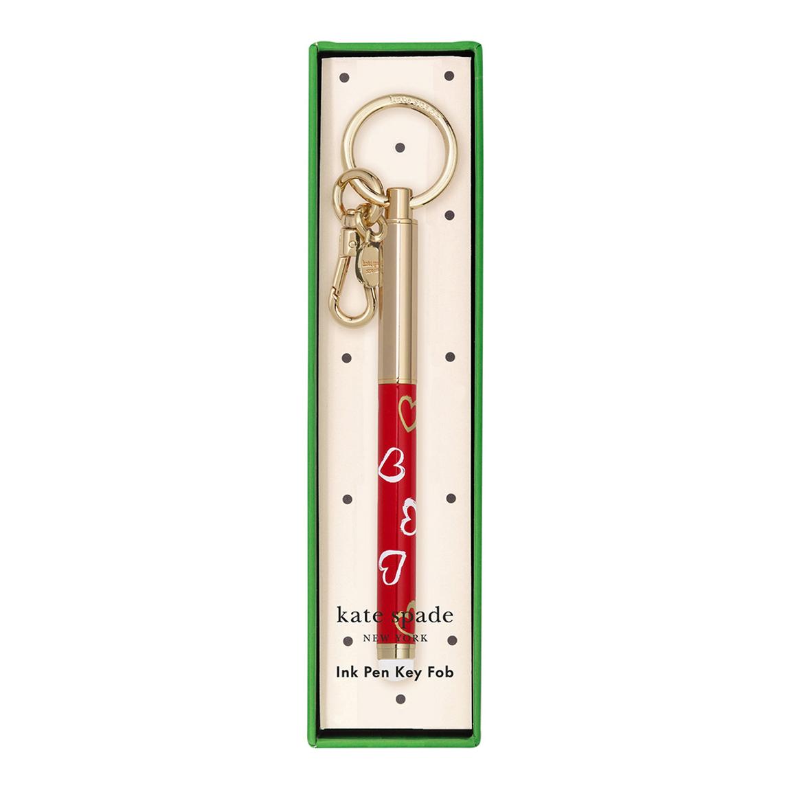 Key Fob Pen, Brushstroke Hearts main product photo