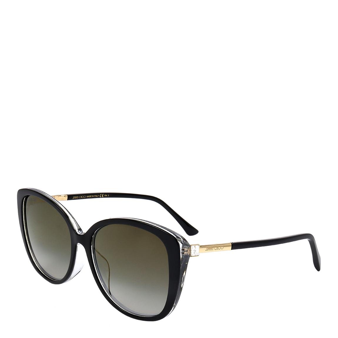 Black Glitter Aly Sunglasses 57mm main product photo