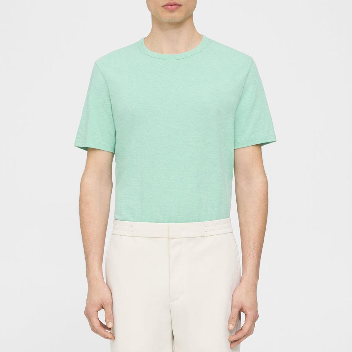 Light Green Celadon Essential Cotton T-Shirt main product photo