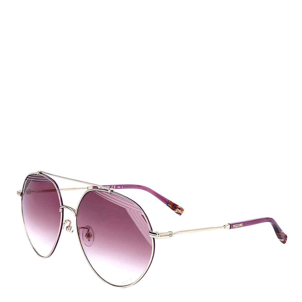 Gold Cherry Round Sunglasses 60mm main product photo