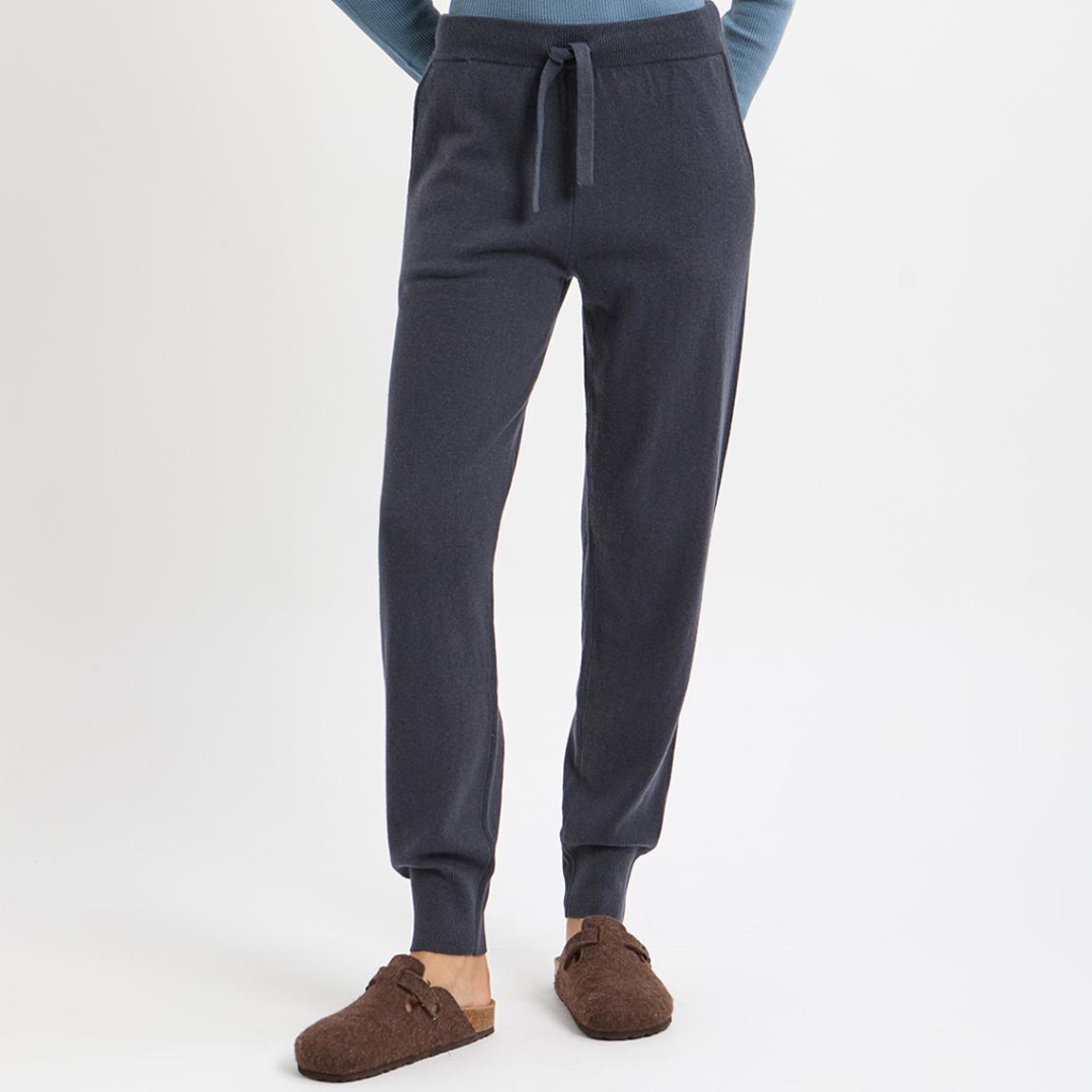Slate Cashmere Blend Cuffed Joggers main product photo