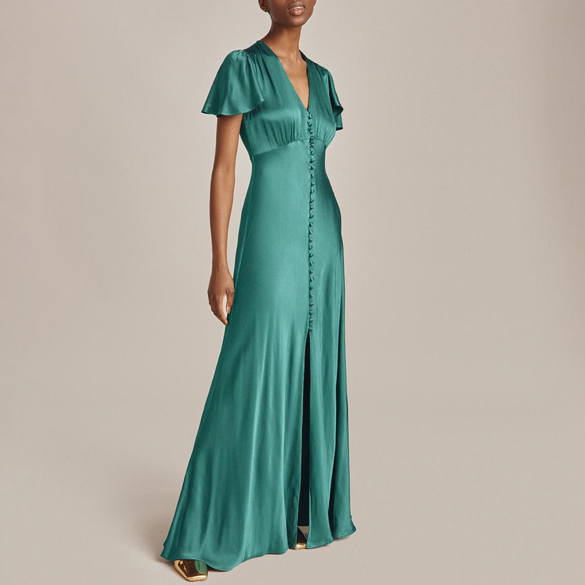 green emerald velvet dress Emeraude Dress main image 0
