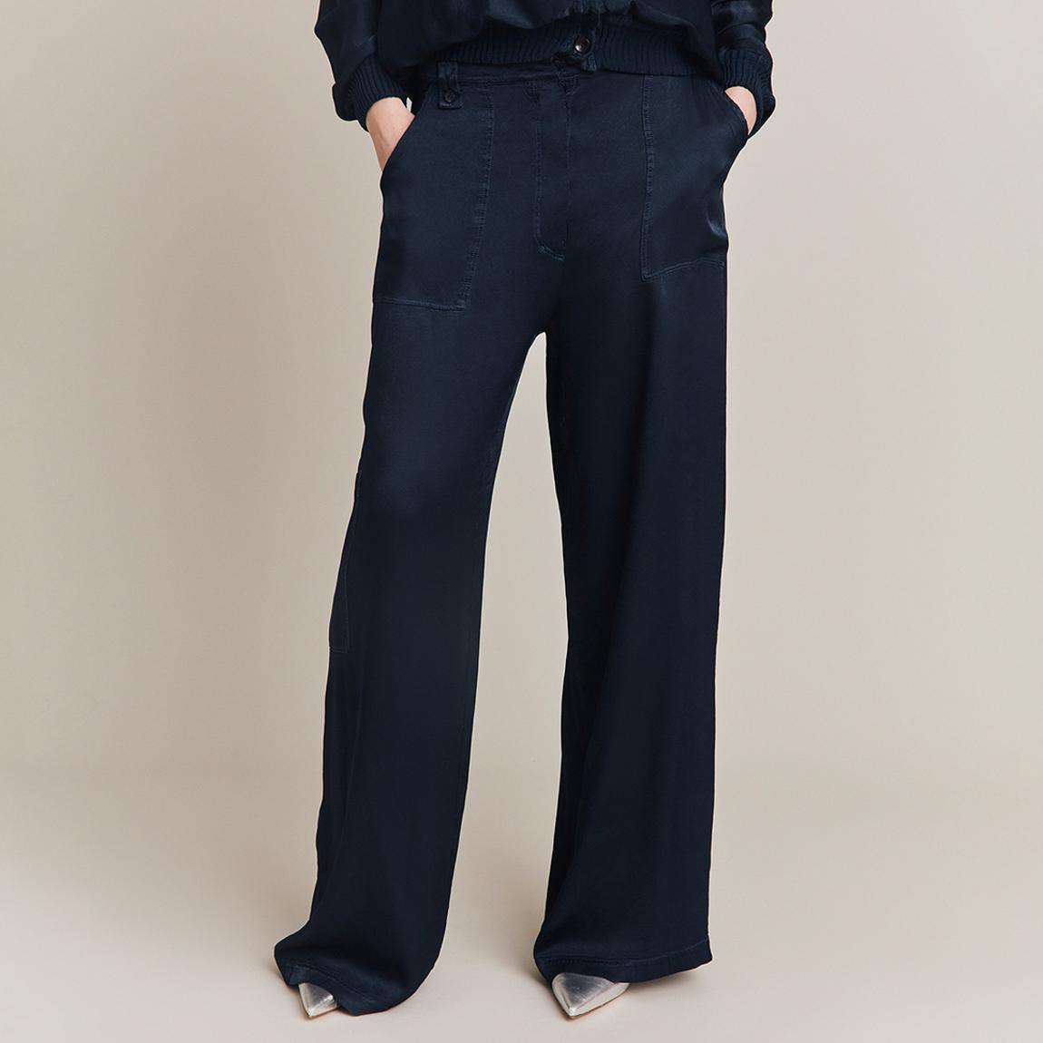 Navy Aurora Wide Leg Trousers main product photo