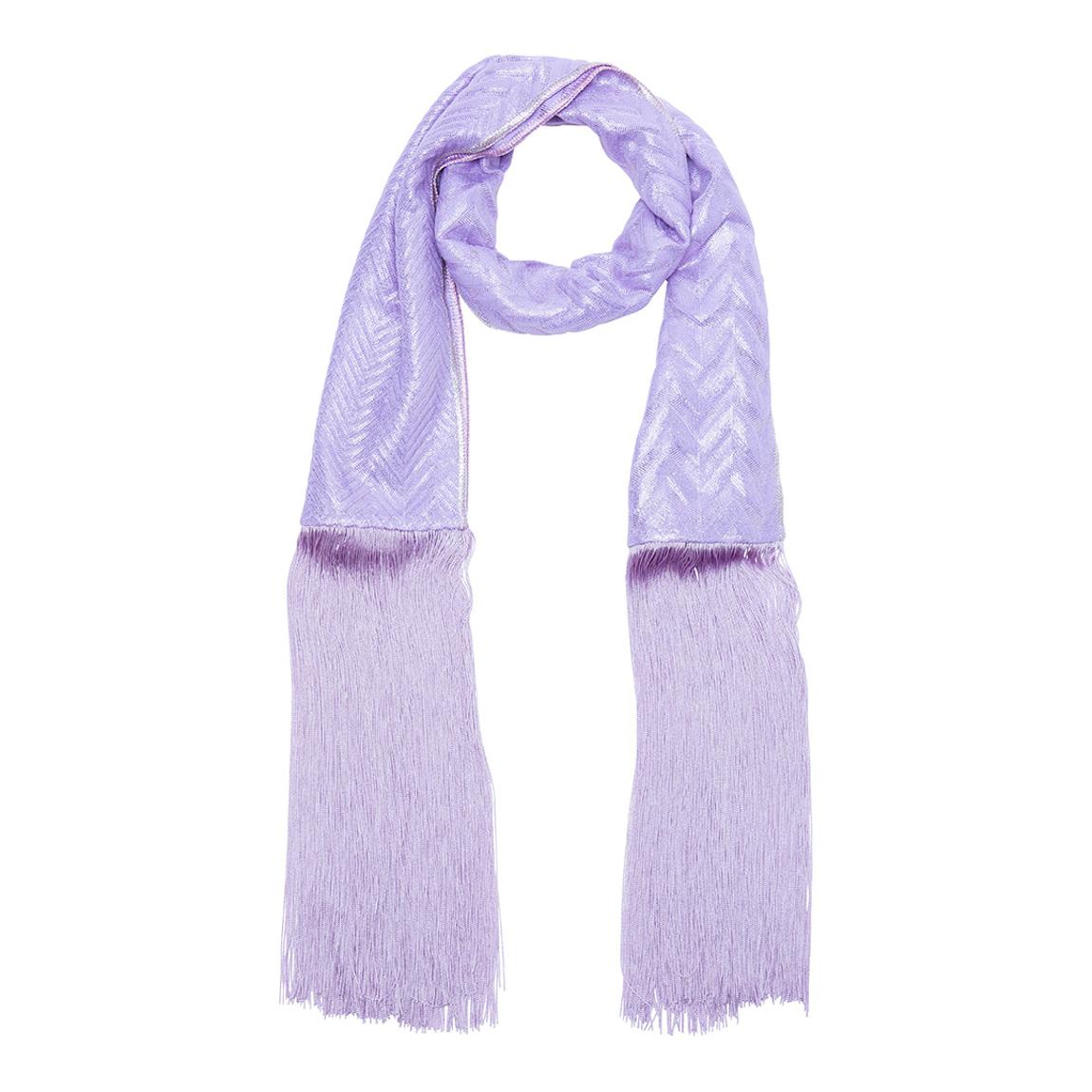 Purple kniited scarf main product photo