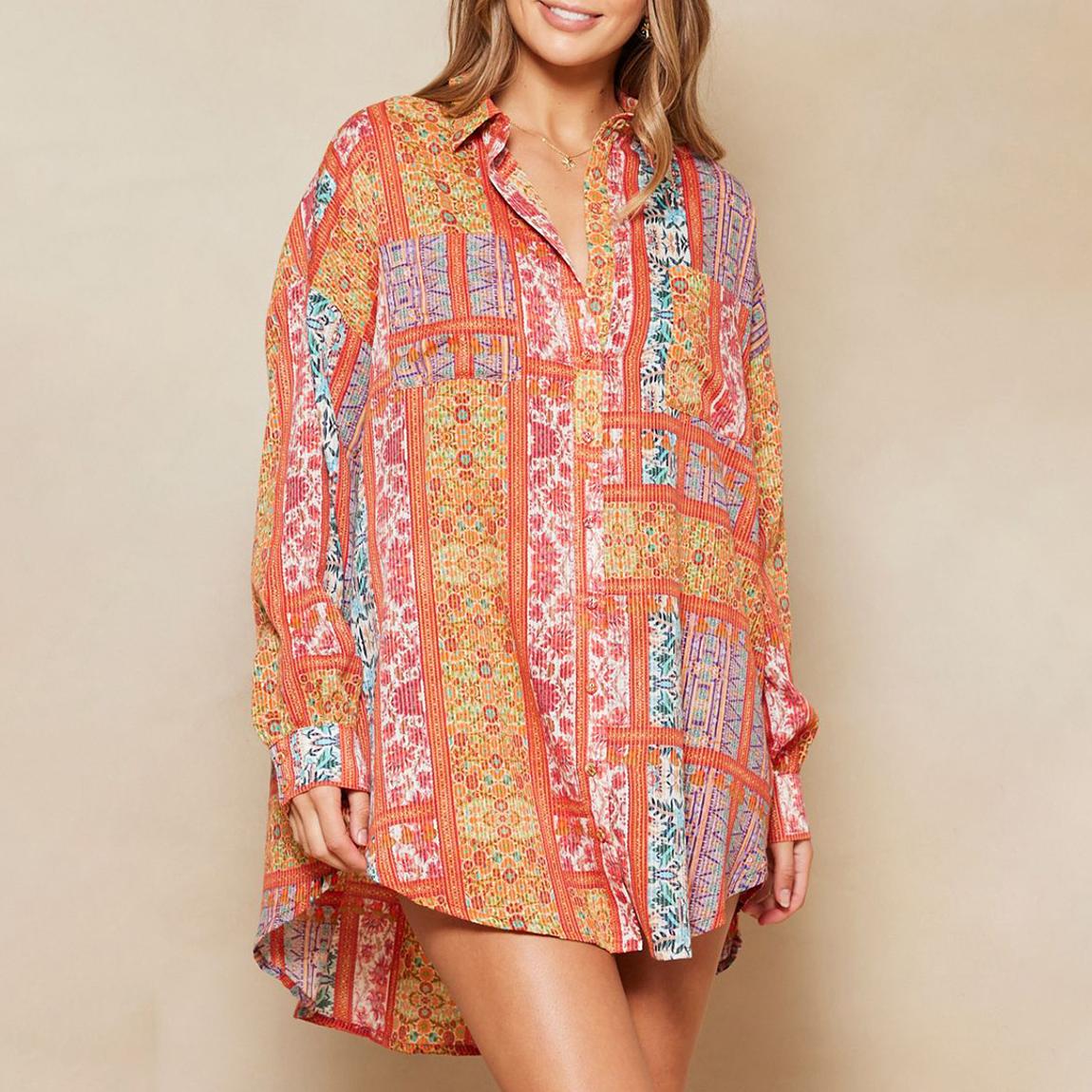 Multi Idra Cruise Shirt Dress main product photo