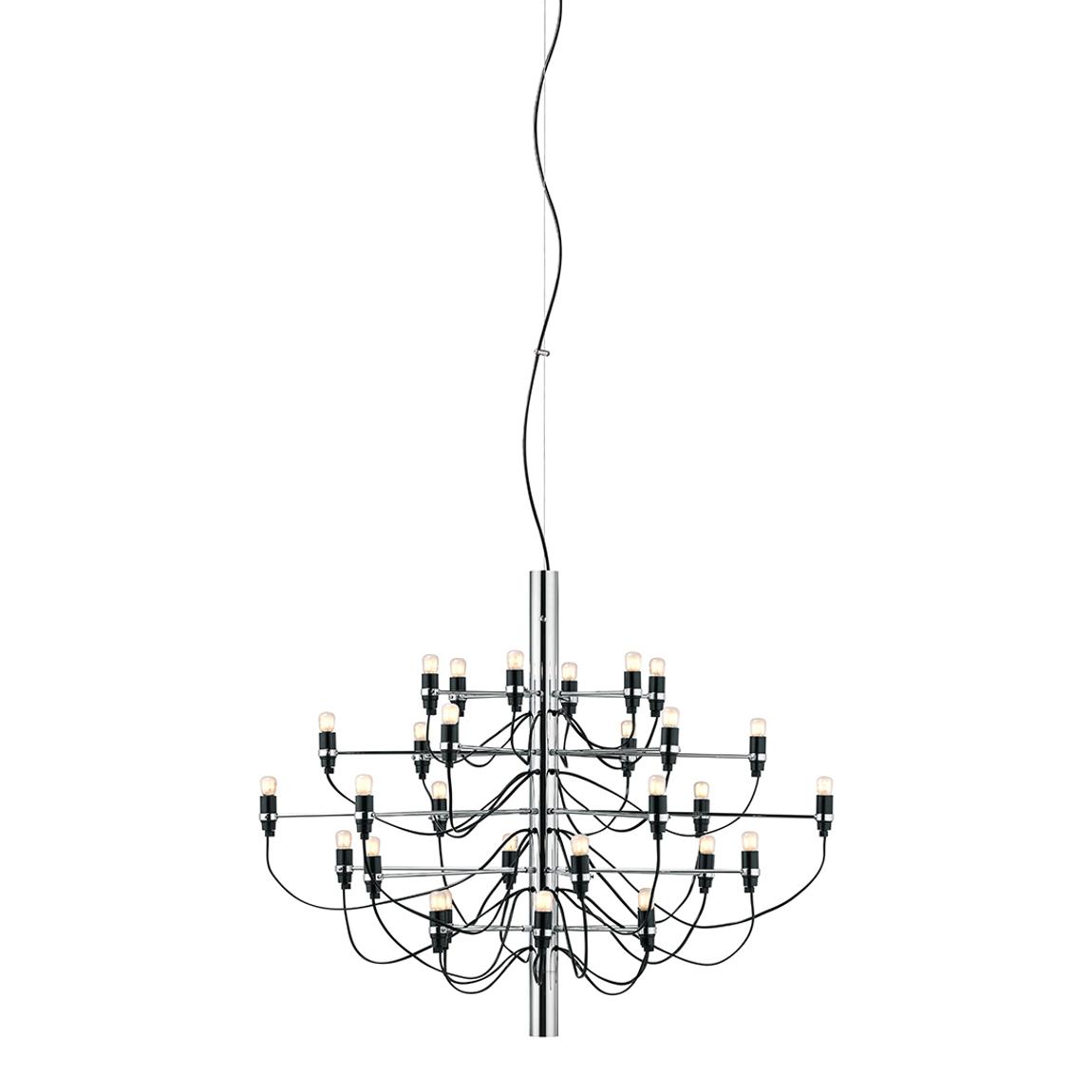 2097/30 Suspension Lamp, Clear Bulbs, Chrome main product photo