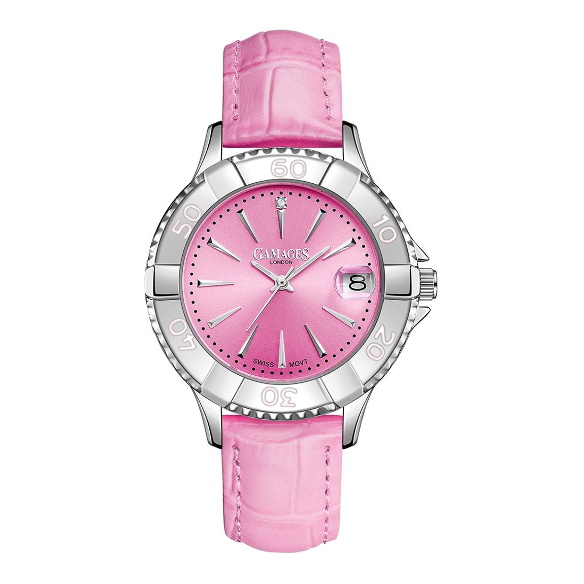 Women's Pink Gamages of London Vibrant Counter Watch 38mm main product photo
