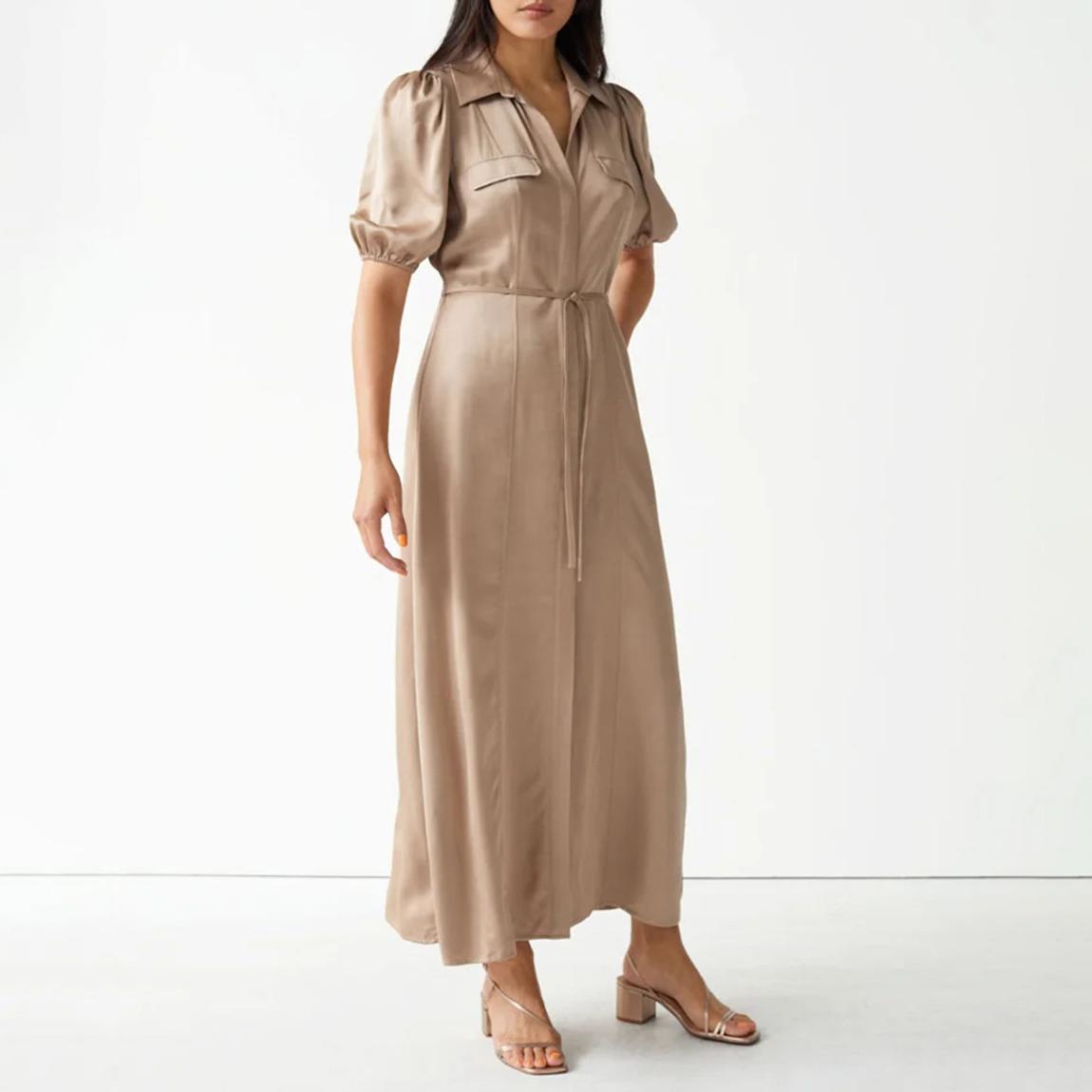 Beige Jonah Midi Dress main product photo