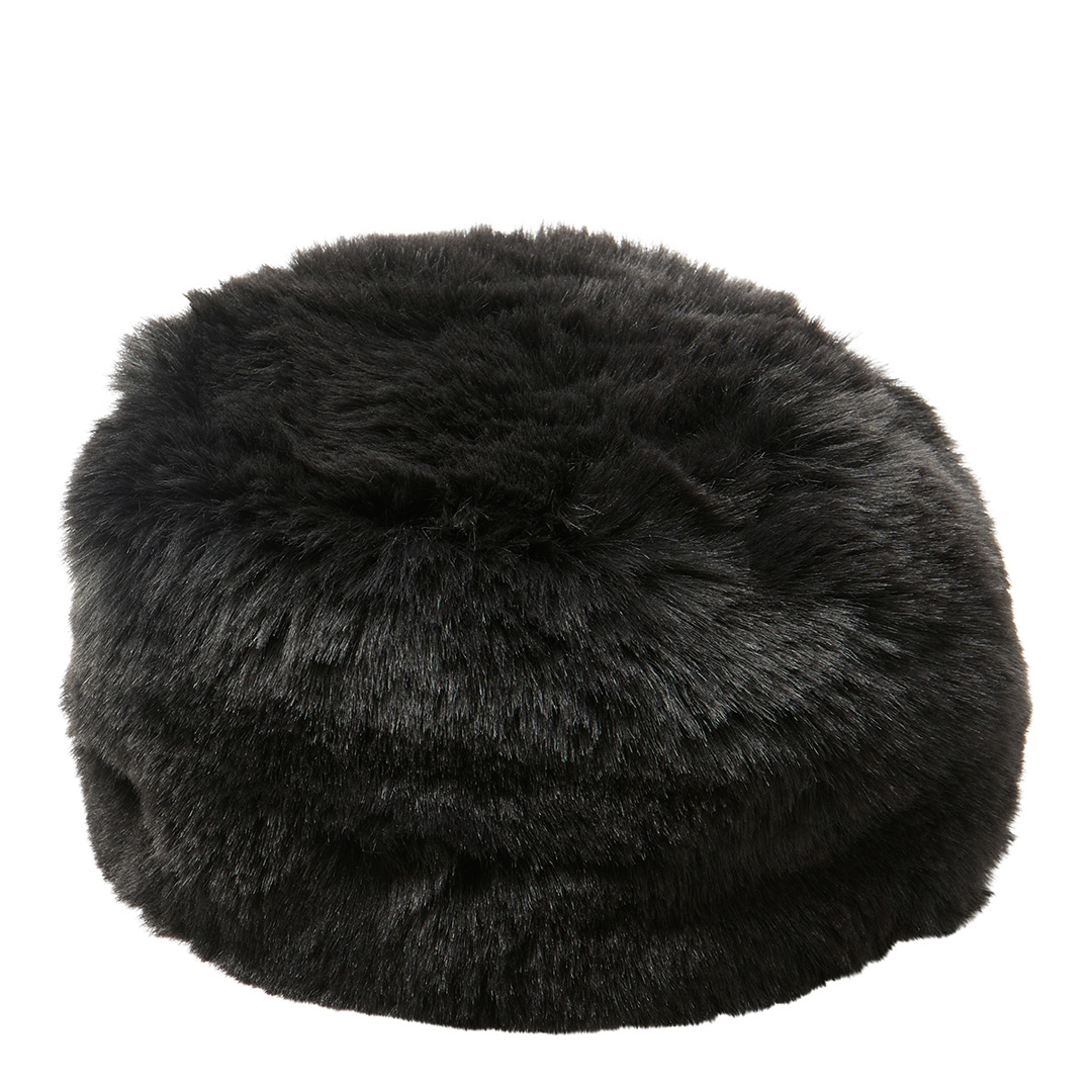 Black Moa Faux Fur Hat main product photo
