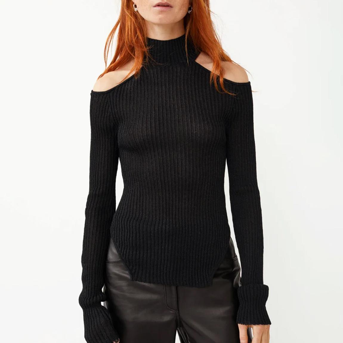 Black Uma Lurex Top main product photo