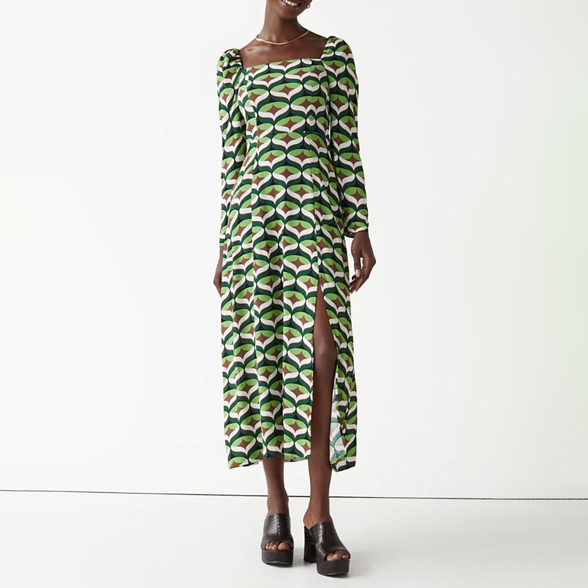 Green Daisy Midi Dress main product photo