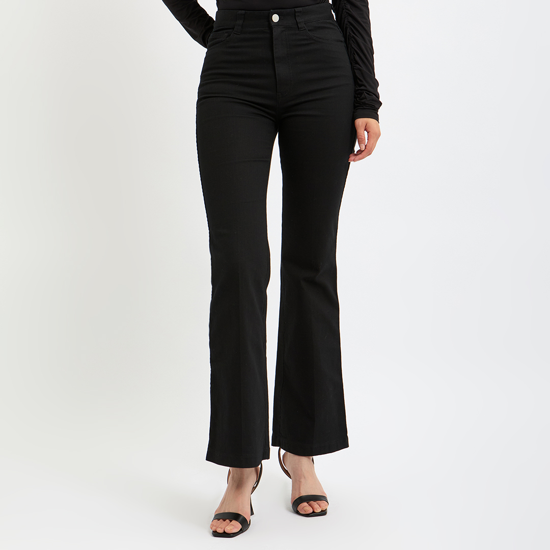 Black Dorotea Cotton Trousers main product photo