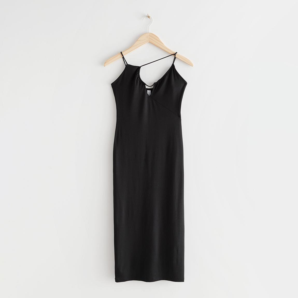 Black Edana Midi Dress main product photo