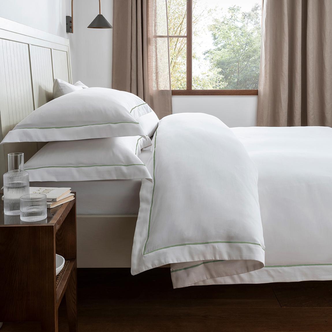 Regent King Duvet Cover Set, Sage main product photo