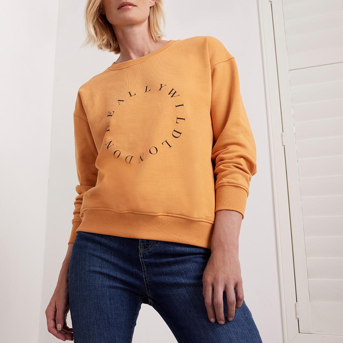 Orange Organic Cotton Sweatshirt main product photo
