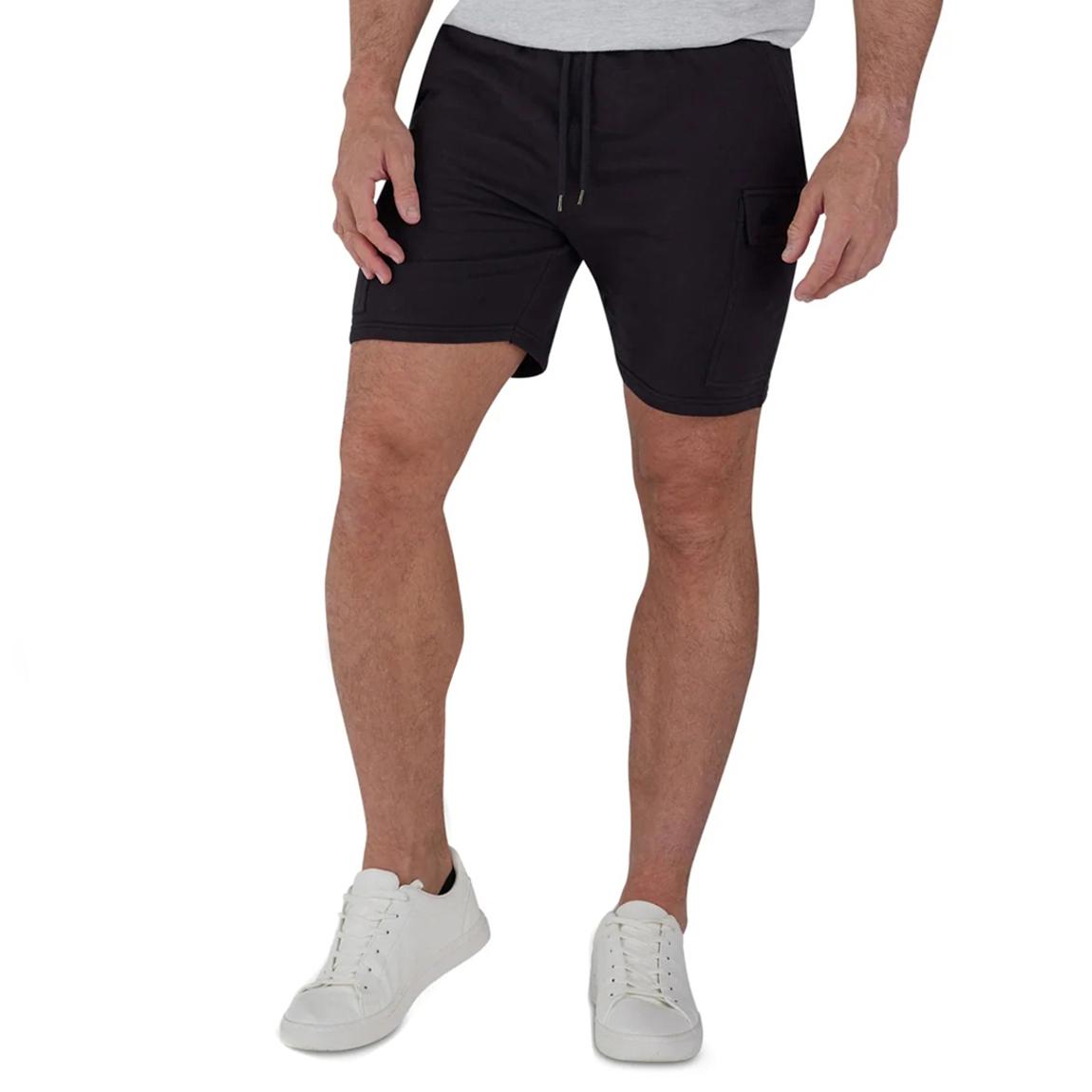 Black Cotton Cargo Shorts main product photo