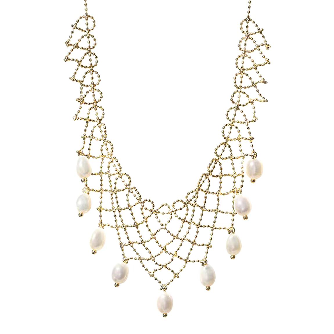 Gold Lace Necklace main product photo