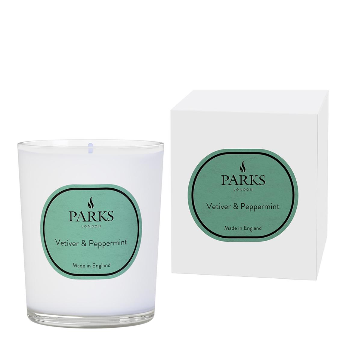 Vintage Aromatherapy Vetiver & Peppermint 1 Wick Candle 180g main product photo