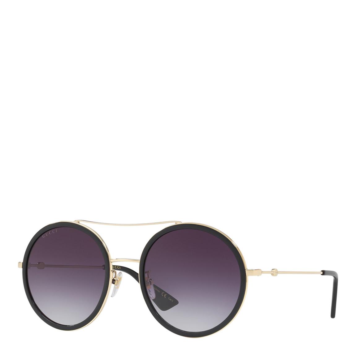 Women's Black/Grey Gucci Sunglasses 56mm main product photo