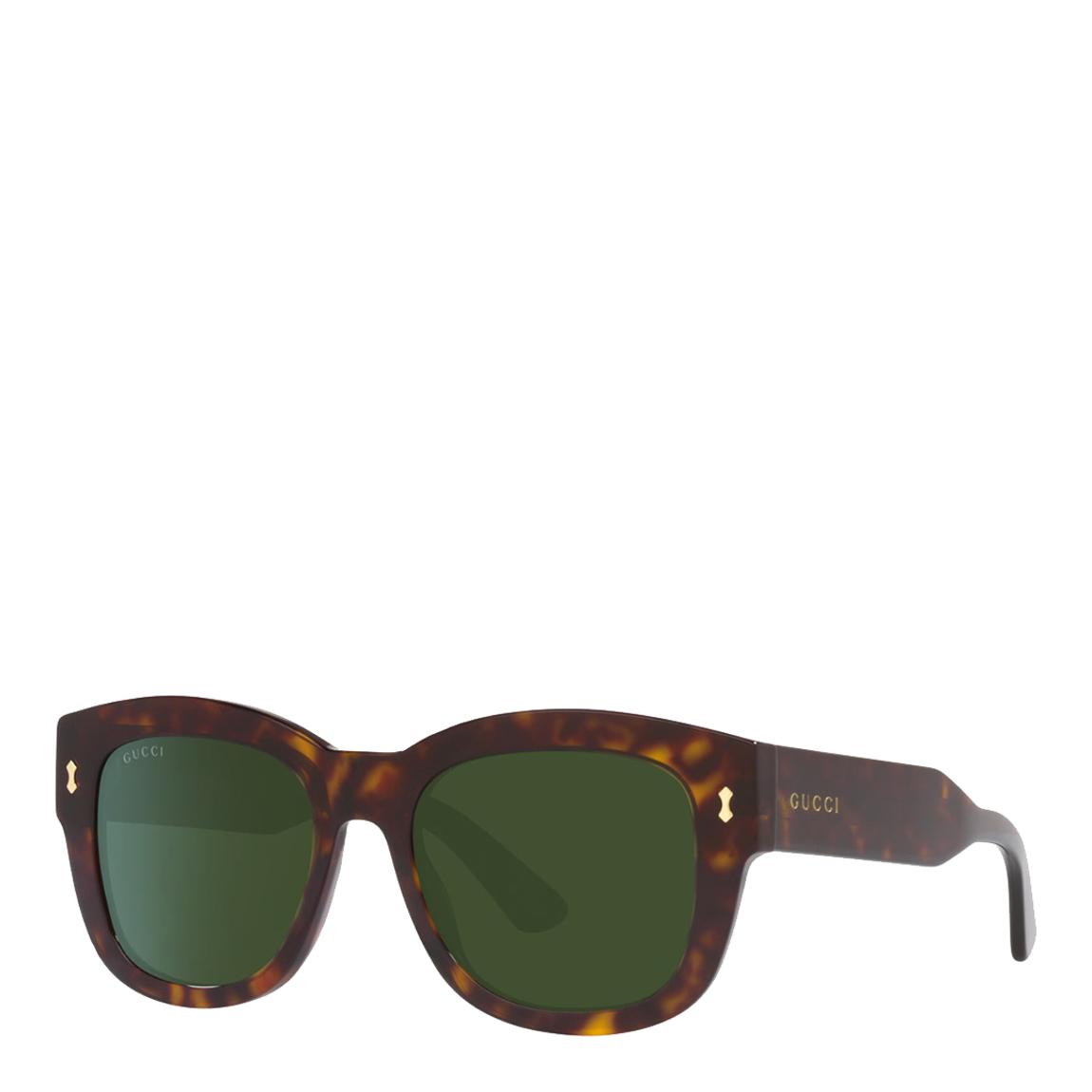 Men's Tortoise/Green Gucci Sunglasses 53mm main product photo