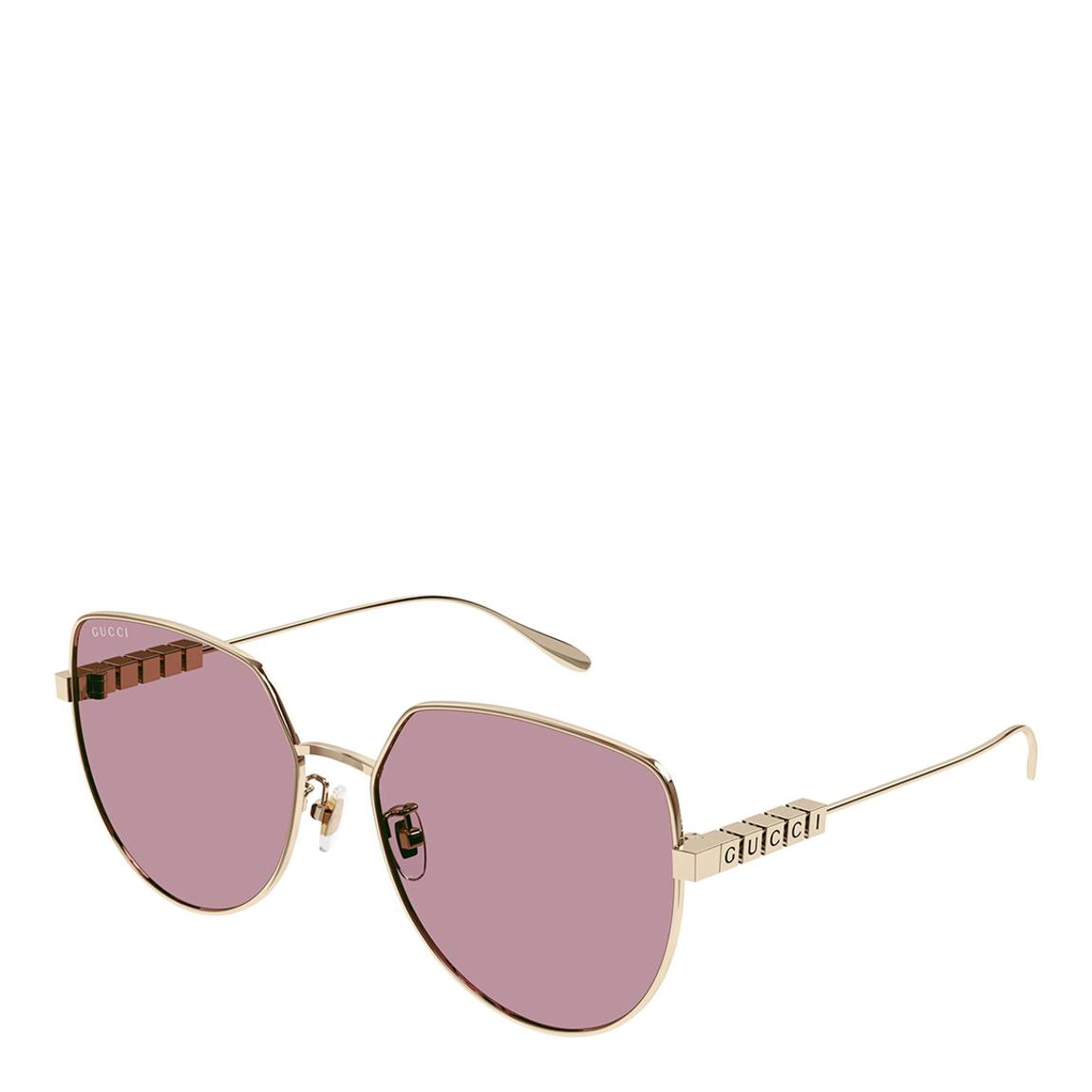 Women's Gold/Pink Gucci Sunglasses 58mm main product photo