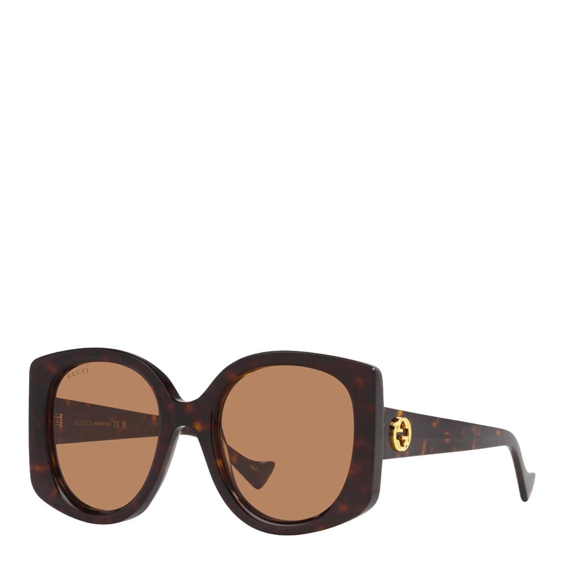 Women's Brown Gucci Sunglasses 53mm main product photo