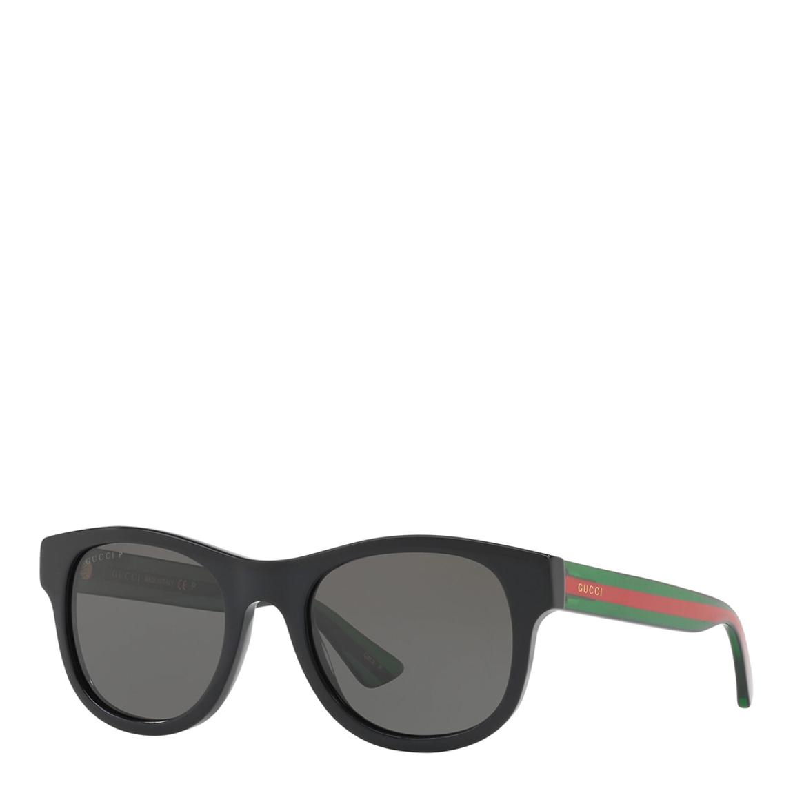 Men's Black/Grey Gucci Sunglasses 52mm main product photo
