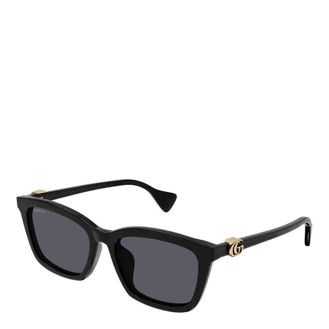 Women's Black/Grey Gucci Sunglasses 55mm main product photo