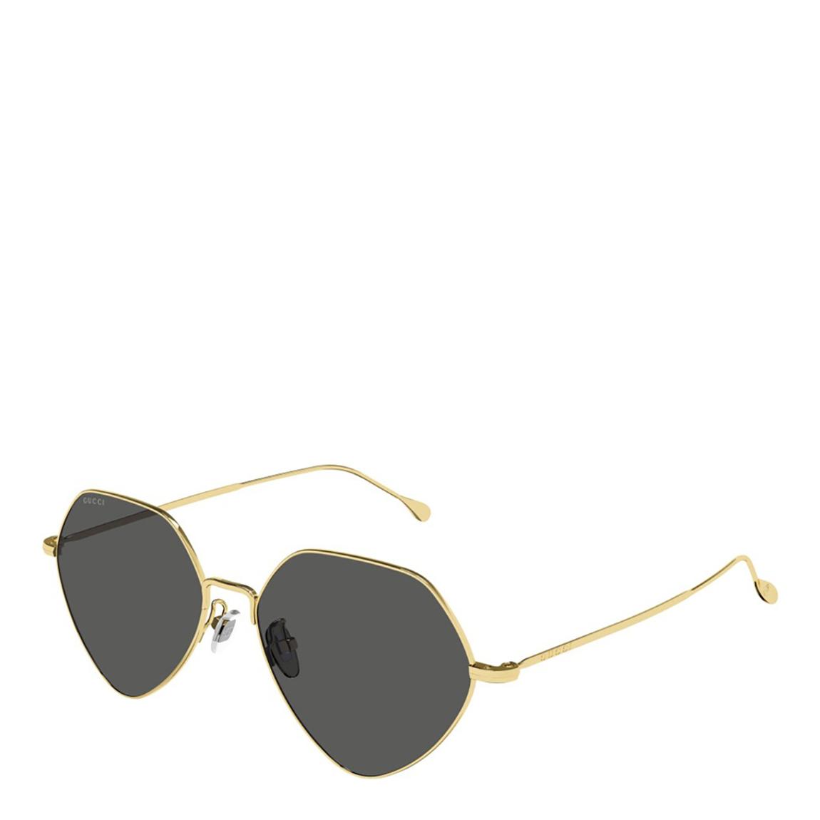 Women's Gold/Grey Gucci Sunglasses 55mm main product photo