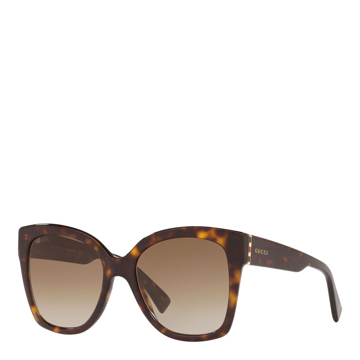 Women's Brown Gucci Sunglasses 54mm main product photo