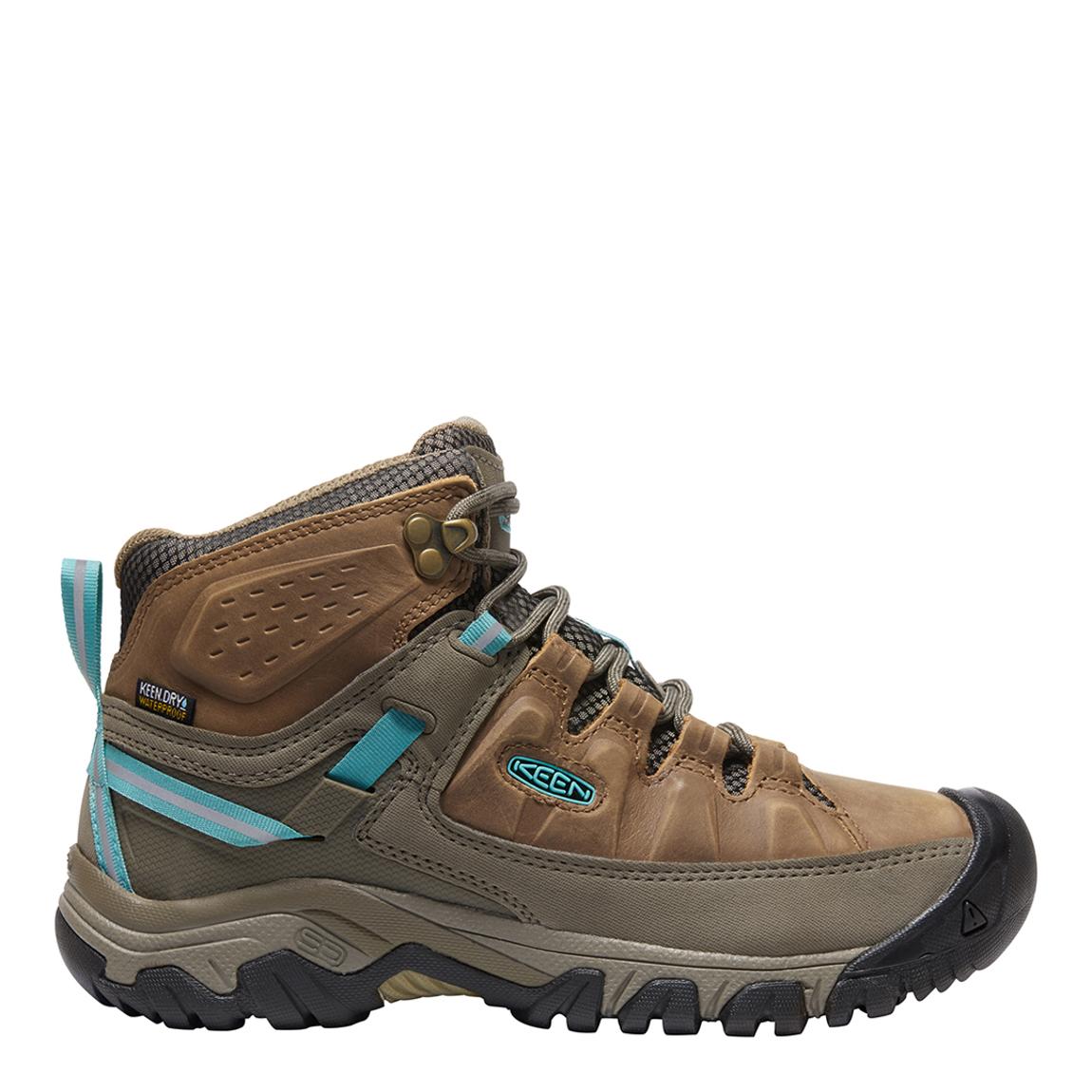 Women's Brown/Blue Targhee III Waterproof Mid Boots main product photo