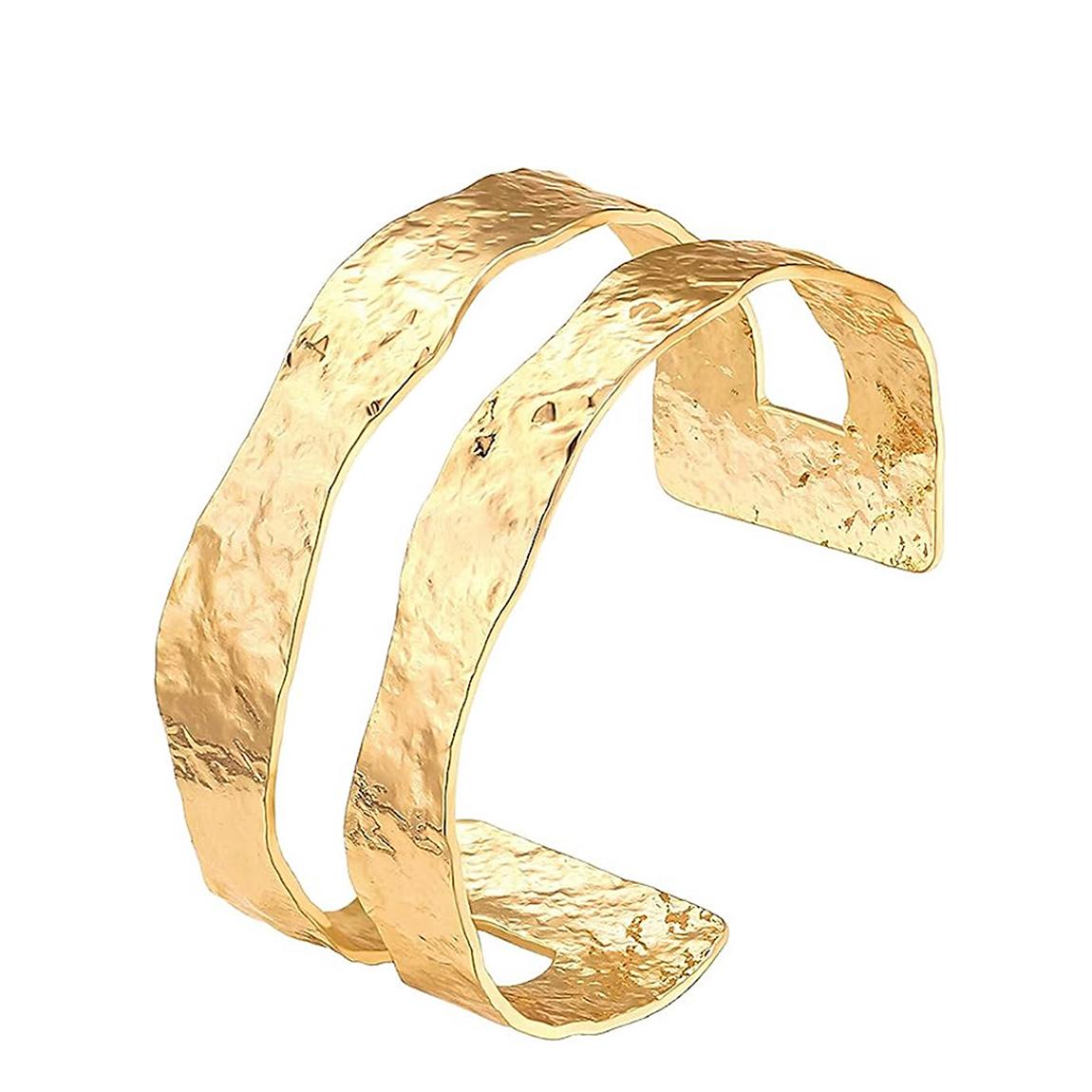 18K Gold Black Leather Chain Bracelet main product photo