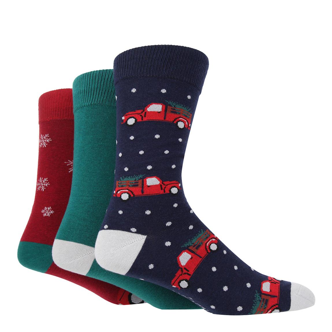 Multi Sock 3pk Seasonal Hanging Gift main product photo