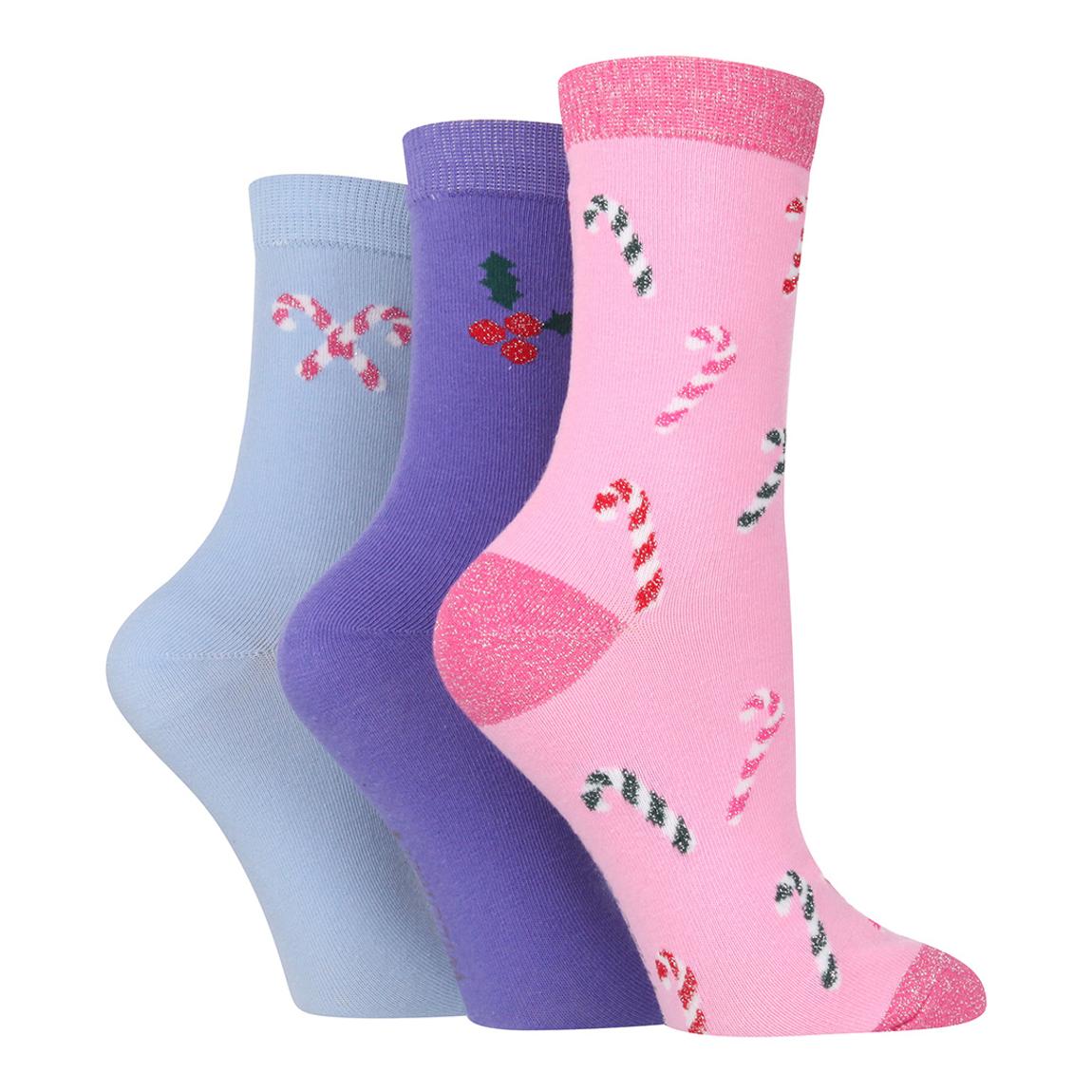 Multi 3 Pack Ladies Seasonal Socks main product photo