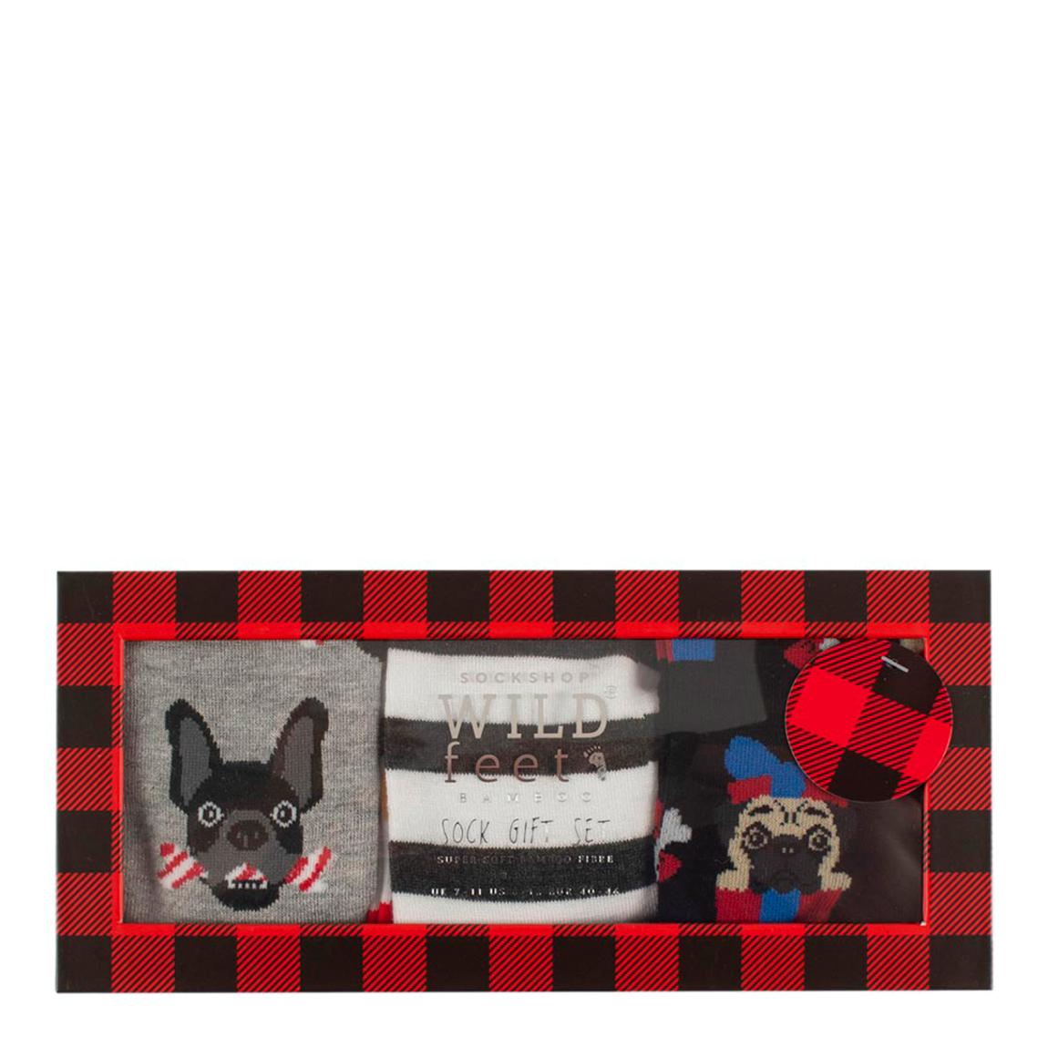 Multi 3 Pack Mens Bamboo Sock Gift Box main product photo