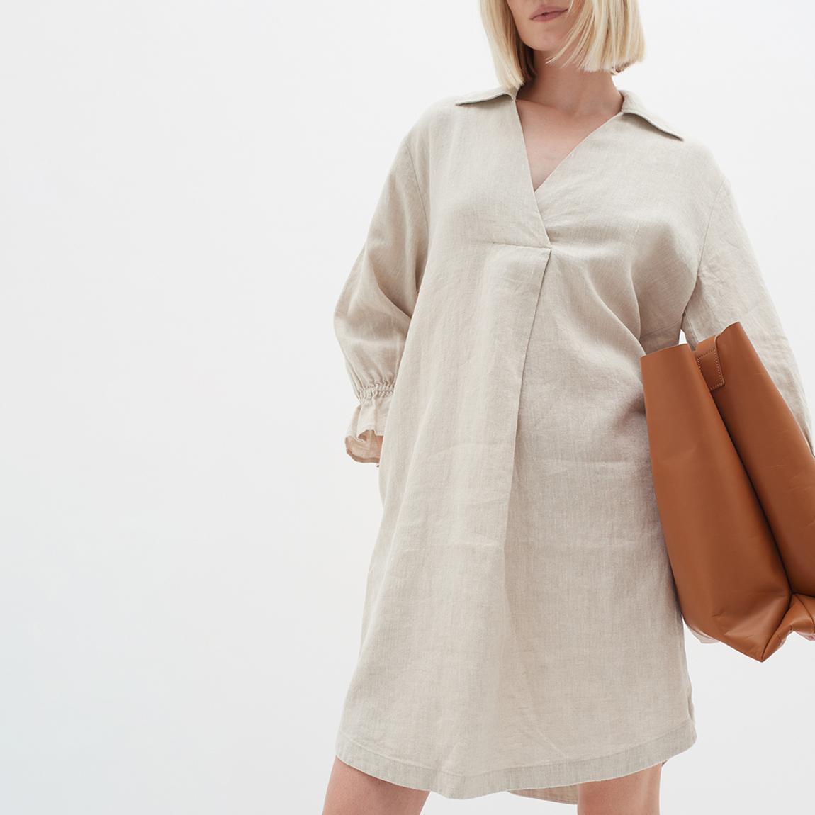 Beige Linen Dress main product photo