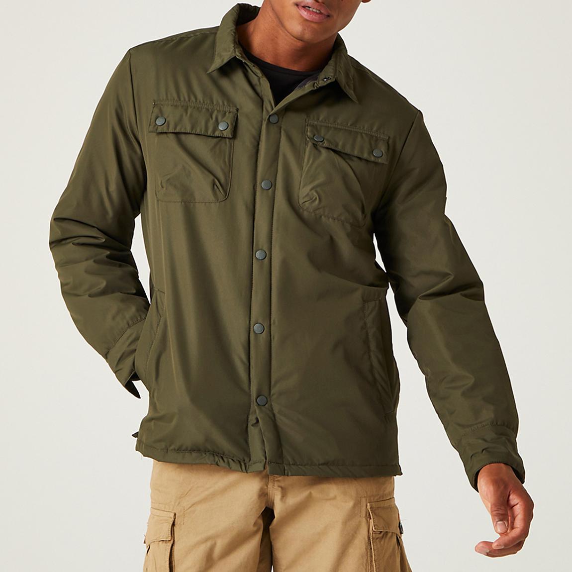 Khaki Vinca Shacket main product photo