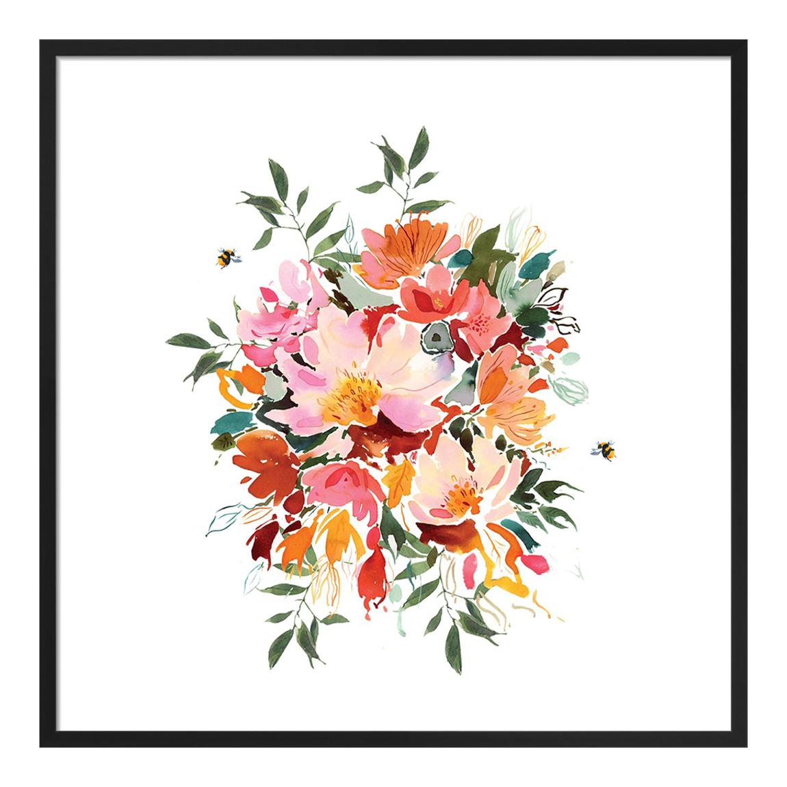 Chelsea Rustic Floral 40x40cm Framed Print main product photo