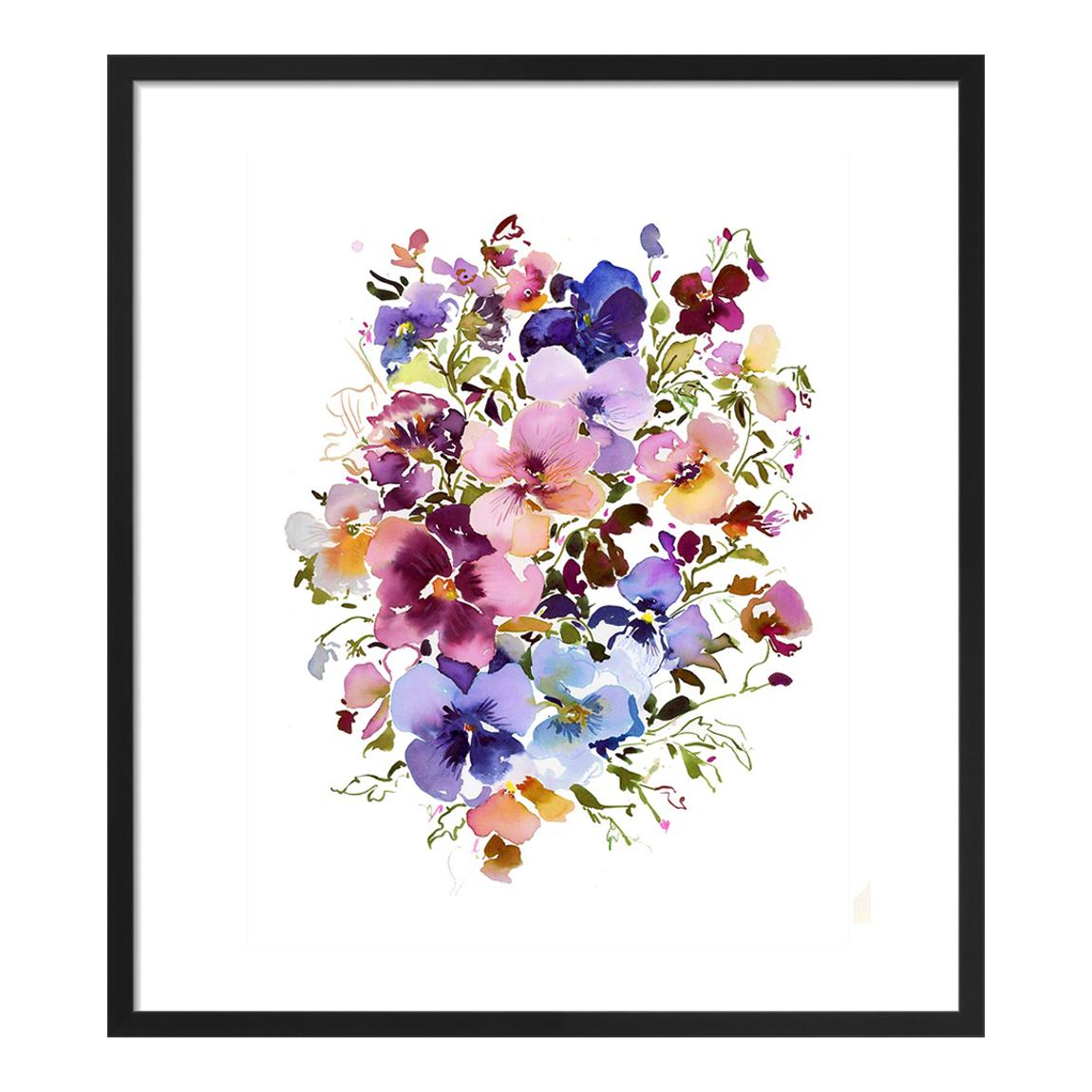 Chelsea Pansys40x50cm Framed Print main product photo