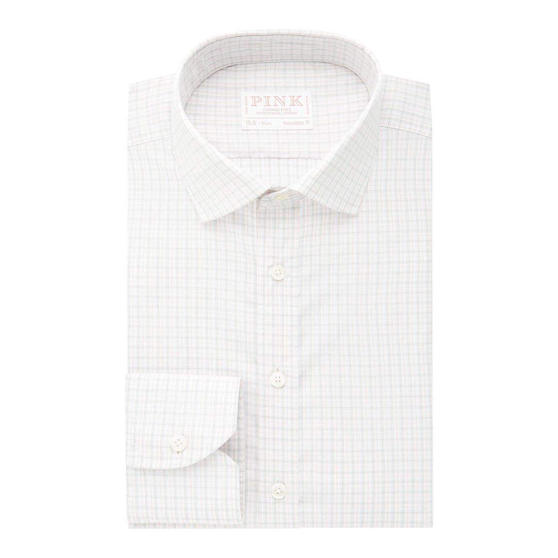 Pink Check Tailored Fit Cotton Shirt main product photo