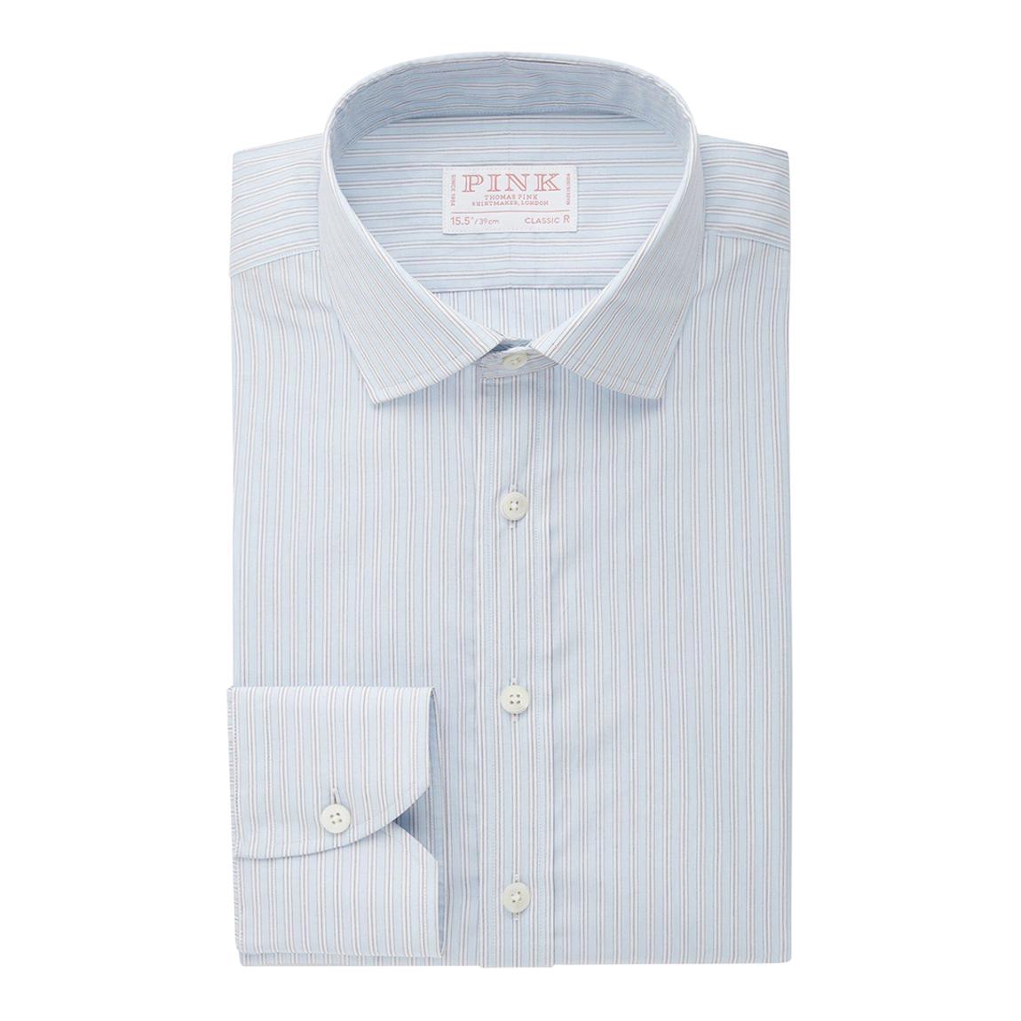 White Piumino Stripe Classic Fit Cotton Shirt main product photo