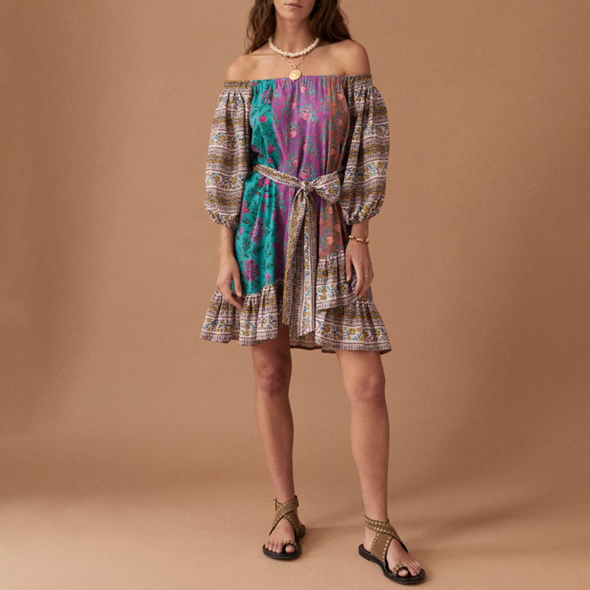 Multi Parasol Off Shoulder Dress main product photo