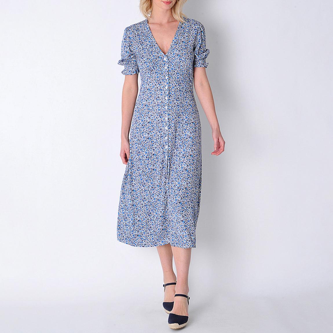 Navy Mellion Midi Dress main product photo