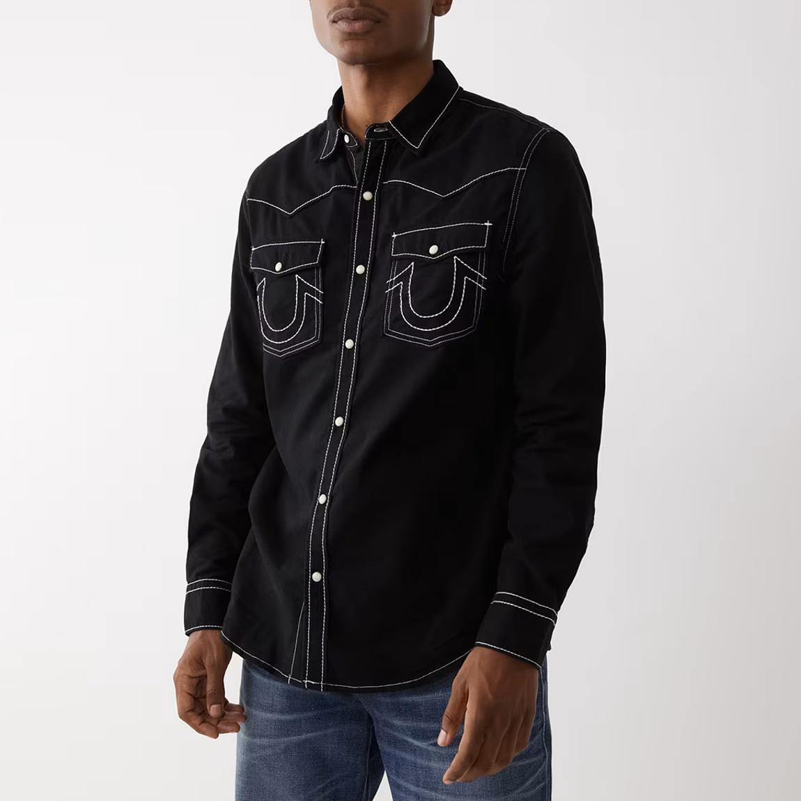 Black Western Cotton Shirt main product photo