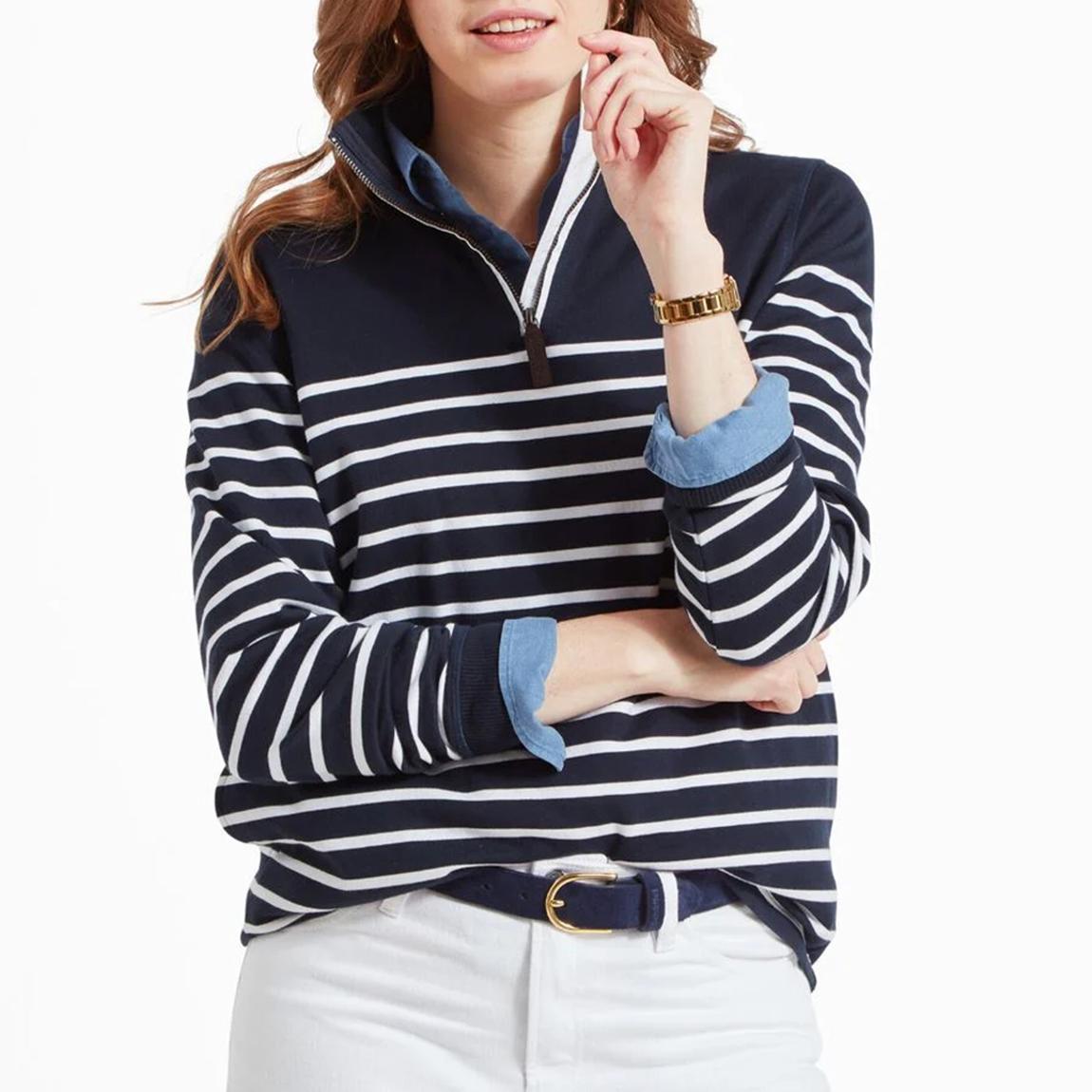 Navy Hope Cove Cotton Sweatshirt main product photo