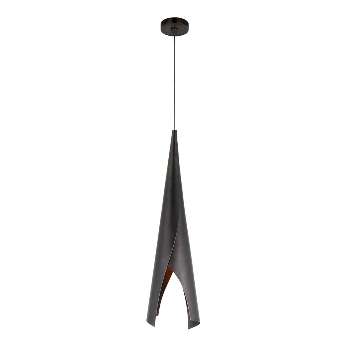 Piel Medium Wrapped Pendant in Bronze main product photo