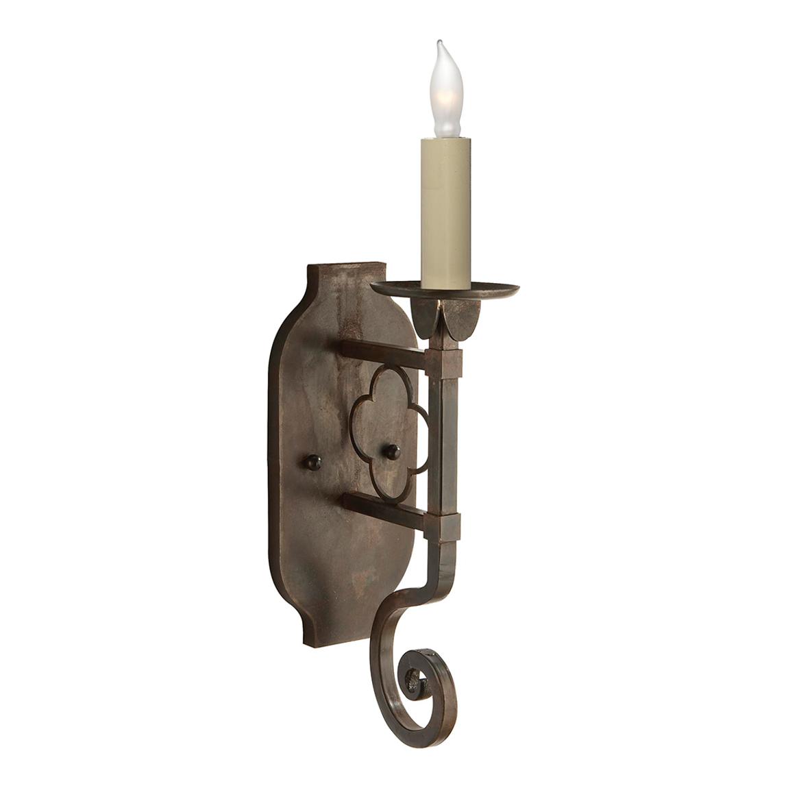 Margarite Single Sconce in Aged Iron main product photo
