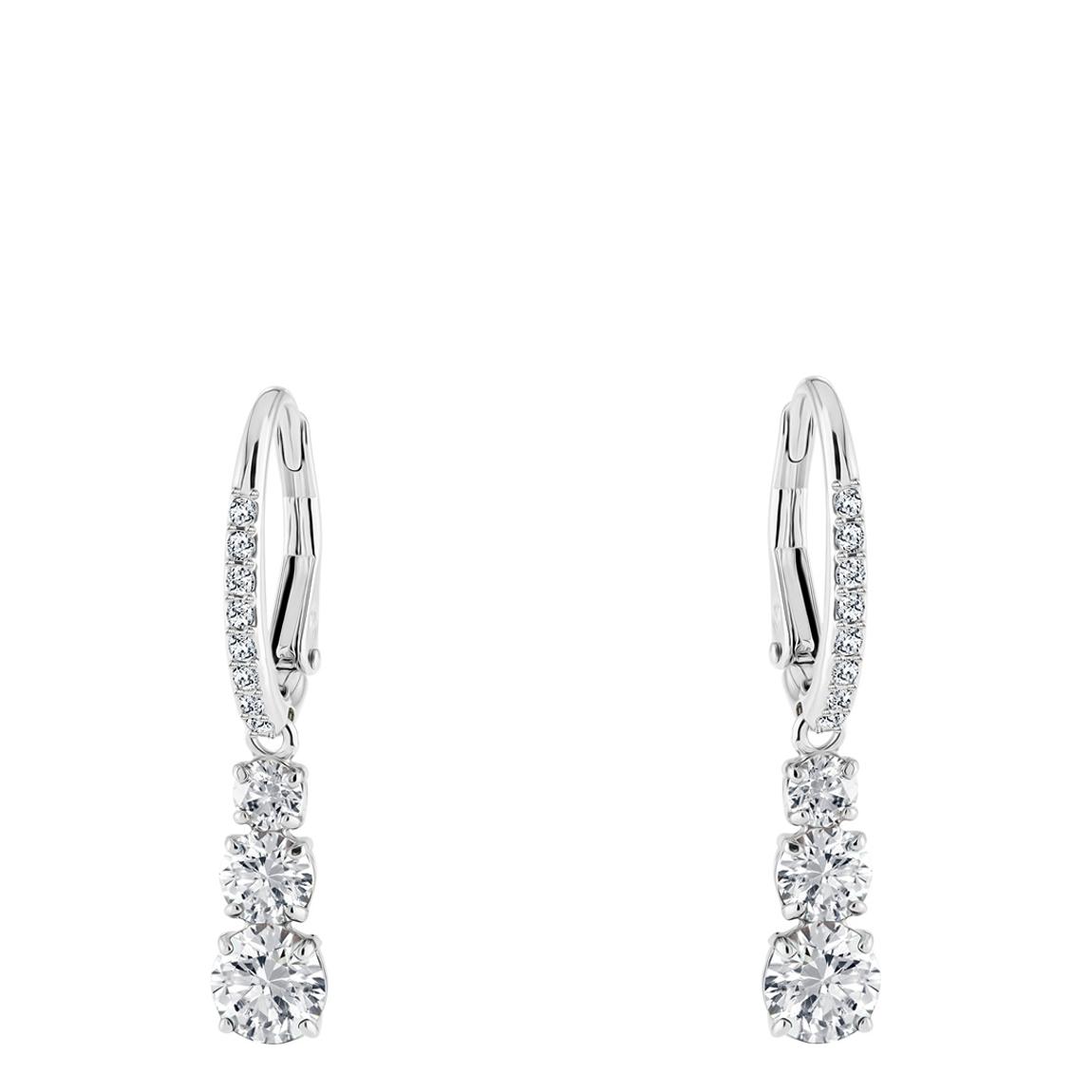 Silver Attract Trilogy Earrings main product photo
